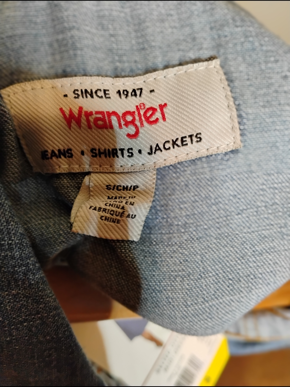 Wrangler Light Blue Denim Long Sleeve Dress with Chest Pockets Size S - Picture 4 of 4